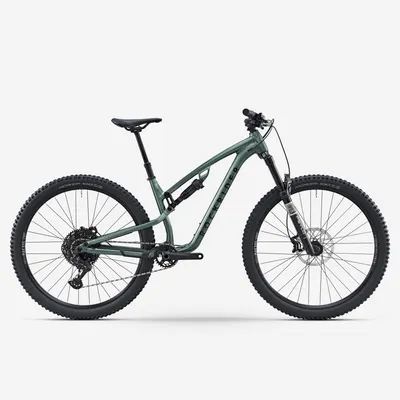 Recondiționate - Bicicletă MTB cu suspensie All Mountain FEEL 700 S Verde