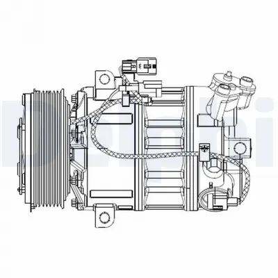 Compresor climatizare potrivit NISSAN X-TRAIL, X-TRAIL II; RENAULT LAGUNA, LAGUNA III 2.0D 3.0D 06.07-12.15