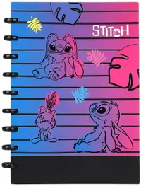 Caiet cu spirală Cool Pack Disney - Stitch Purple, B5, 100 foi, pătrate