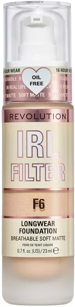 Makeup Revolution Fond de ten de lungă durată IRL Filter, F6, 23 ml
