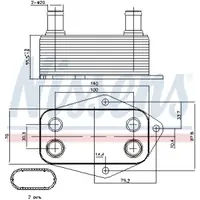 Radiator ulei, ulei motor NISSENS 90675