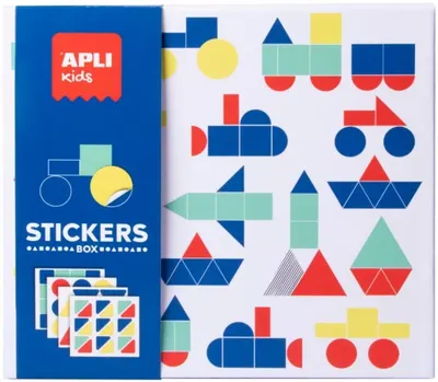 Joc cu stickere Apli - Transport