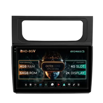 Navigatie Volkswagen Touran (2010-2016), Android, V-Octacore 4GB RAM + 64GB ROM, 10.36 Inch - AD-BGV10004+AD-BGRKIT042