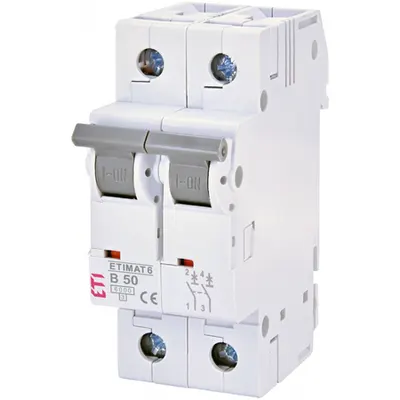 ETIMAT 6 Intrerupatoare automate miniatura 6kA ETIMAT 6 2p B50