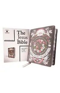 The Jesus Bible Artist Edition, Niv, Leathersoft, Gray Floral, Thumb Indexed, Comfort Print