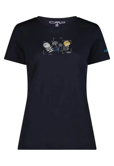 Tricou dama 32T7166 SS 2025 - Bleumarin