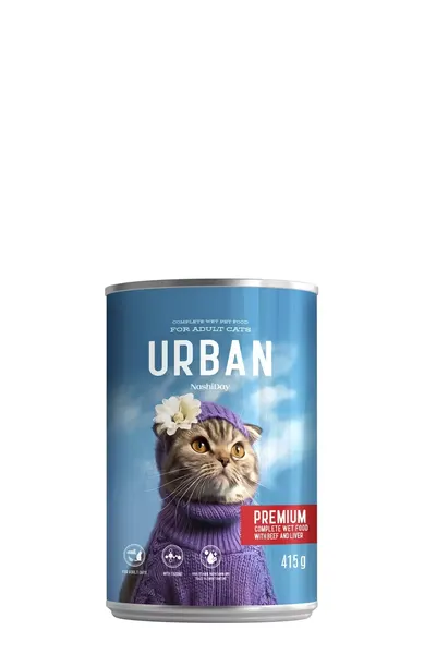 Hrana Umeda Pisici, NashiDay Urban, Vita si Ficat, 415 g
