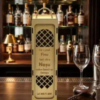 Cutie De Vin Personalizata - Pentru Nasu