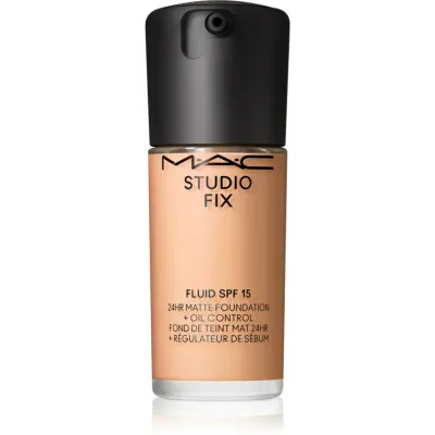 MAC Cosmetics Studio Fix Fluid SPF 15 24HR Matte Foundation + Oil Control machiaj cu efect matifiant SPF 15 culoare N6.5 30 ml