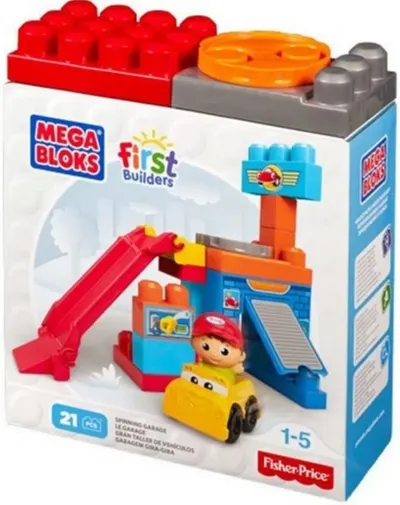 Set de constructie Fisher Price Mega Bloks - Garajul rotativ