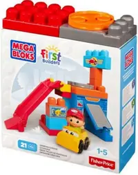 Set de constructie Fisher Price Mega Bloks - Garajul rotativ