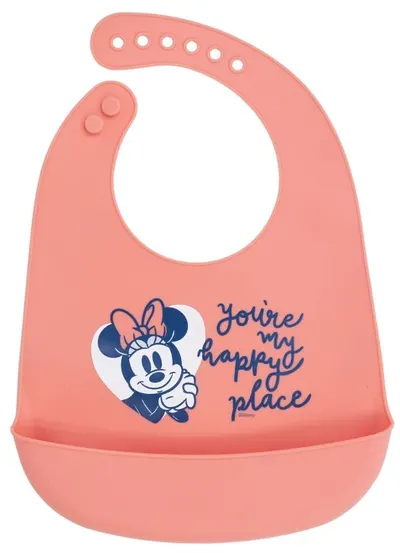 Bavetă din silicon Stor - Minnie Mouse Heart Full