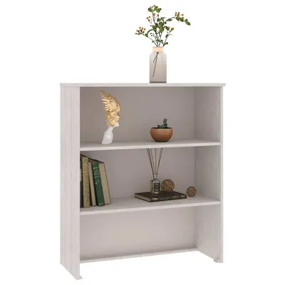 vidaXL Raft superior comodă „HAMAR” alb, 85x35x100 cm, lemn masiv pin