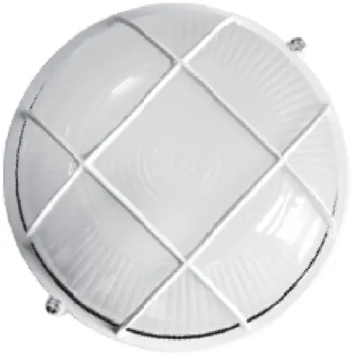 Lampa exterior cu grila 1x max 60W, E27/IP54/ Alb, TG-3201.11