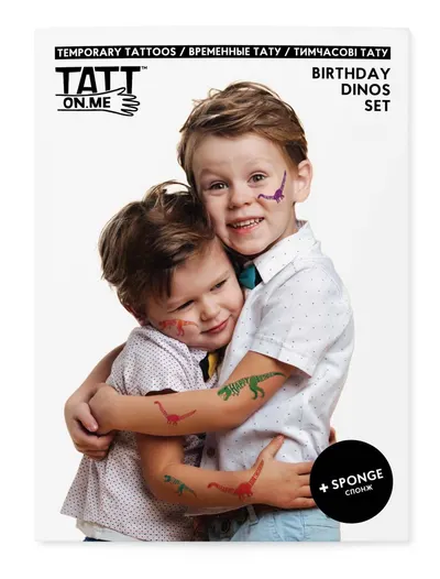 Tatuaje temporare - Birthday Dinos