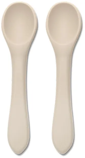 Linguri din silicon Lorelli - Natural, 2 buc, Beige