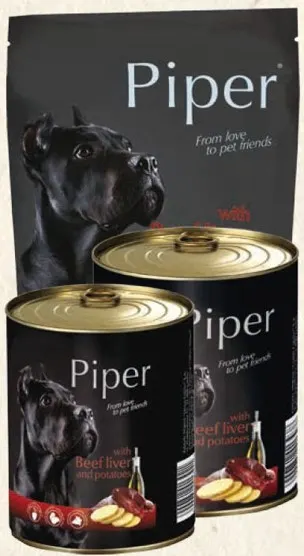 Piper ADULT cu Ficat de VITA si CARTOFI - 400 gr