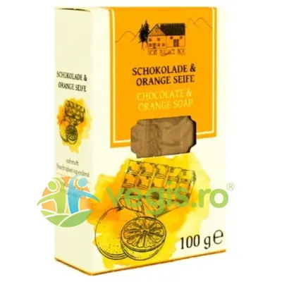 Sapun cu Ciocolata si Portocale pentru Piele si Par 100g