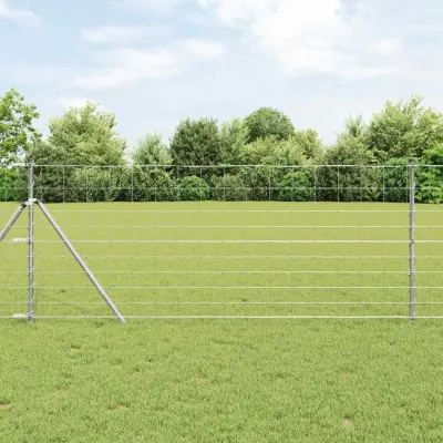 vidaXL Gard sălbatic Galvanizat prin imersie la cald
