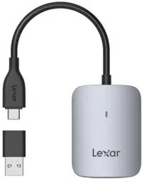 Cititor de carduri Lexar - Professional CFexpress Type A/USB-A/USB-C, argintiu