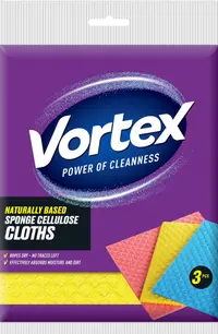 Prosoape absorbante din celuloză Vortex - 3 bucăți, multicolore