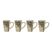 Căni crem 4 buc. pentru espresso din gresie 100 ml Hela – Villa Collection