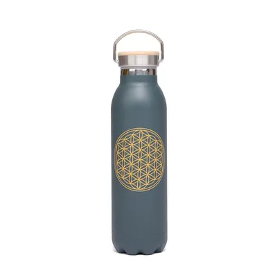 Sticlă termică Bodhi 600 ml din o?el inoxidabil Floarea Vie?ii