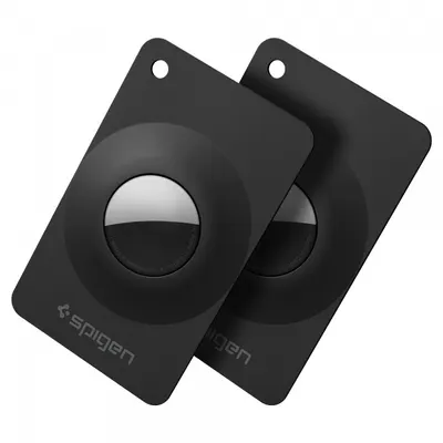 Husa Spigen Air Fit 2 pentru Apple AirTag, Set 2 bucati, Neagra ACS11199