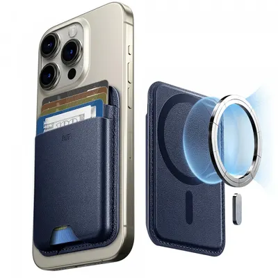 Portofel Magsafe, ESR, Boost, Bleumarin