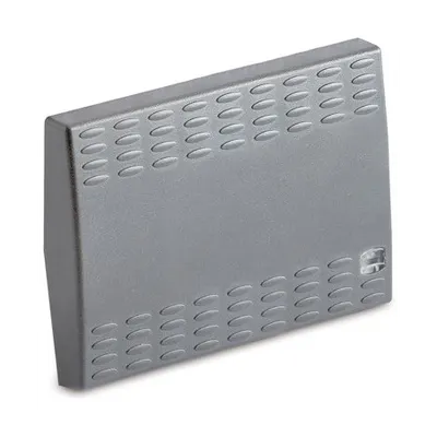 Tasta intrerupator, simpla, 3 module, cu iluminat, argintie