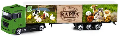 Camion metalic Rappa - Jucării de pluș, 20 cm