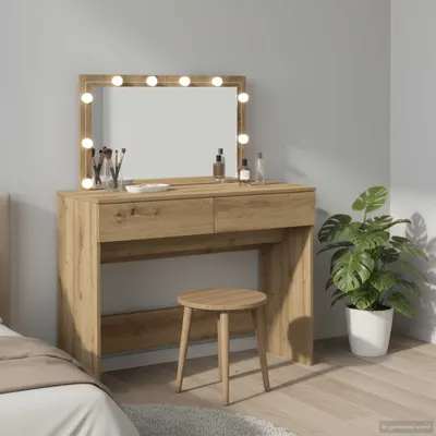 vidaXL Masă de Machiaj Stejar Artizanal 100 x 40 x 120 cm