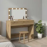 vidaXL Masă de Machiaj Stejar Artizanal 100 x 40 x 120 cm