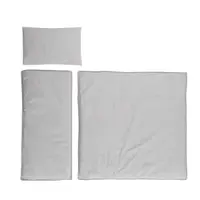 Set lenjerie pentru carucior, de iarna, Lorelli, Bumbac Ranforce, 4 piese, Grey Sky