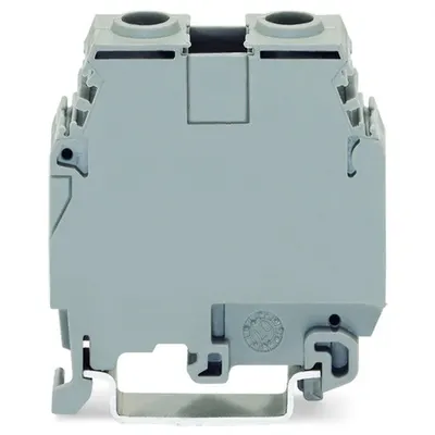 Screw-type through terminal block; 35 mm²; for DIN-rail 35 x 15 and 35 x 7.5; 35,00 mm²; gray