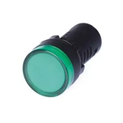 Pilot Lampø22mm Green Led