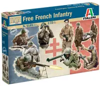 Figuri de hobby Italeri Militare: Soldați – Infanterie franceză liberă, Al Doilea Război Mondial, 49 de figurine