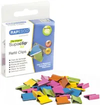 Clips metalic Rapesco - Supaclip, pentru 40 file, culori, 50 file