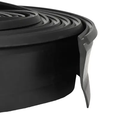 vidaXL Etanșare pentru Ușa Garajului Negru 52 x 2 mm 5,5 m PVC