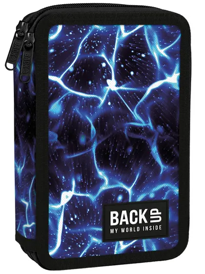 Penar cu rechizite BackUp DW - Sky Water, cu 2 fermoare