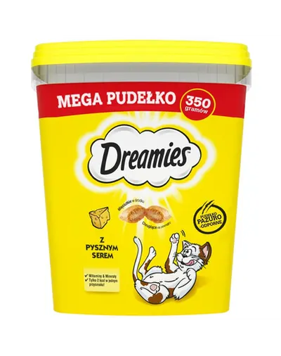 DREAMIES Mega Pachet 350g Gustari cu branza pentru pisica