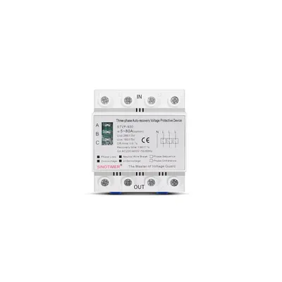 Releu siguranta digitala de protectie tensiune 80A STVP-930 recuperare automata in 3 faze