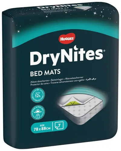 Huggies Drynites Protectori de pat - 78 x 88 cm, 7 bucăți