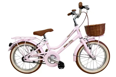 Bicicletă pentru fete Dolce Vita by Canellini CAPPUCCINO 16" cu coș - Roz