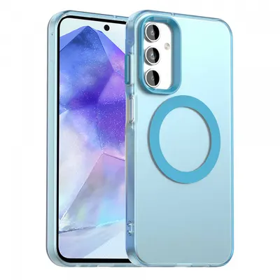 Husa MagSafe pentru Samsung Galaxy A55 5G A556, Techsuit, CandyCase, Albastra