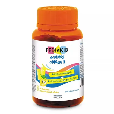 Gommes Omega 3, 60 jeleuri, Pediakid