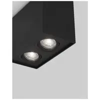 Plafoniera RENDE Nisipiu Negru Aluminiu GU10 2x50 Wat 230 Volt IP20 Fara bec Adjustable