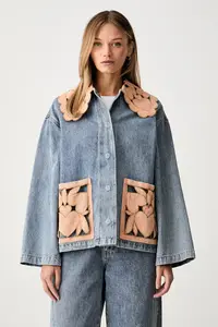 Farm Rio geacă de blugi pentru femei din denim