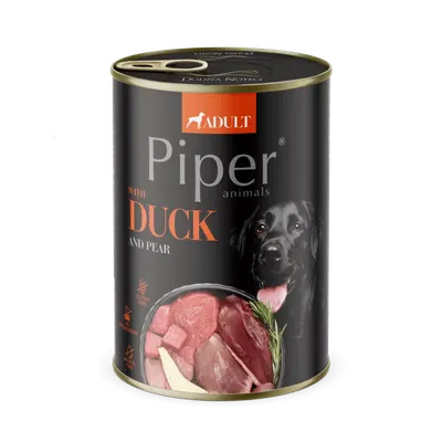 Piper Adult Dog, Carne de Rata si Pere, 400 g