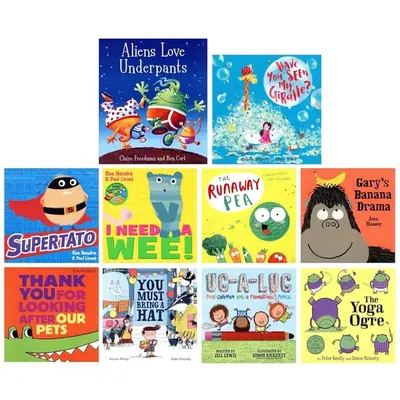 Giggles Galore Collection Illustrated 10 Picture Books Set